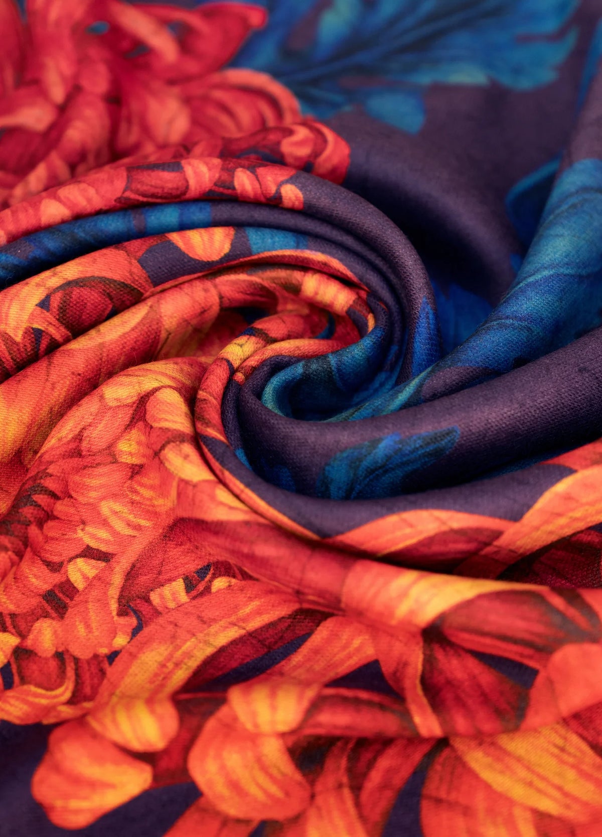 Chrysanthemum Lux Print Scarf by The Nook