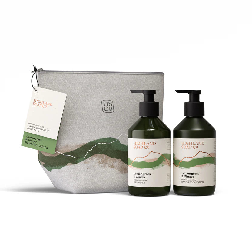 Lemongrass & Ginger Hand Care Gift Set by The Highland Soap Co.