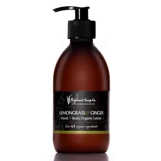 Lemongrass & Ginger Hand & Body Lotion 300ml by The Highland Soap Co.