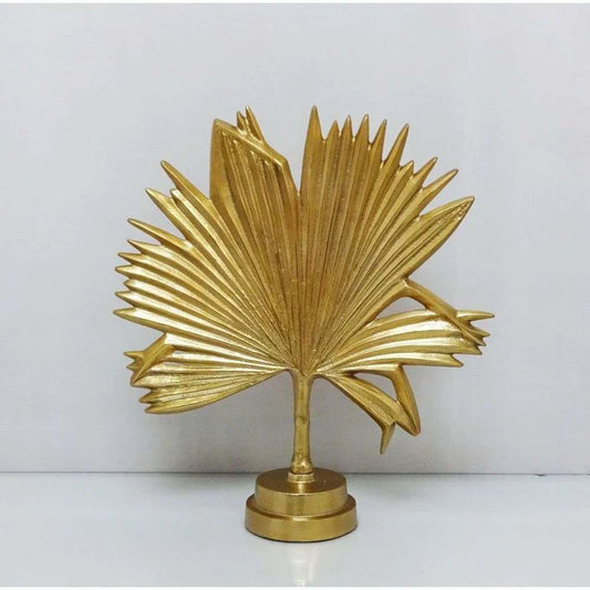 Gold Large Leaf Sculpture
