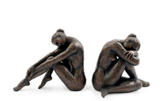 Ballerina Bronze Coloured Sculpture
