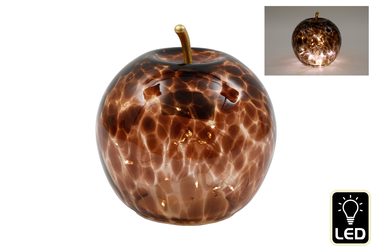 LED Tortoiseshell Apple - Large