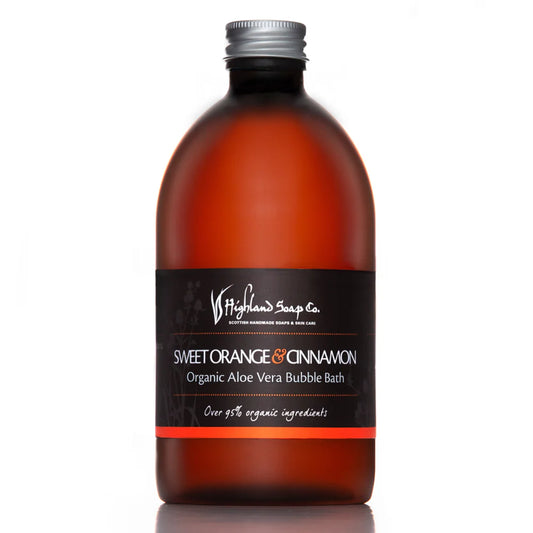 Sweet Orange & Cinnamon Bubble Bath 500ml by The Highland Soap Co.