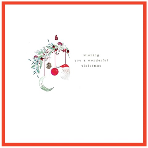 Wishing You a Wonderful Christmas Card by Cinnamon Aitch