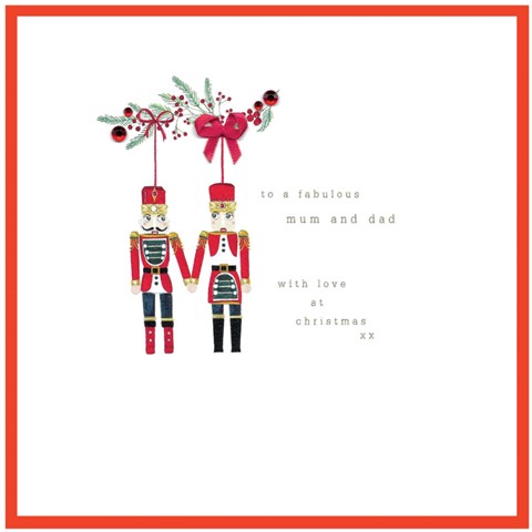 Fabulous Mum & Dad Christmas Card by Cinnamon Aitch