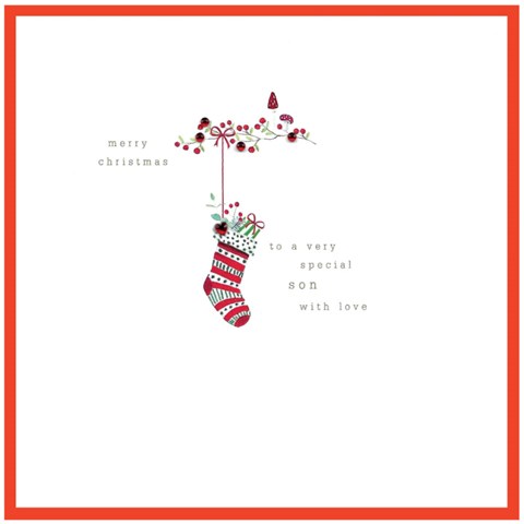 Very Special Son Christmas Card by Cinnamon Aitch