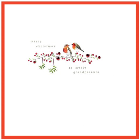 Lovely Grandparents Christmas Card by Cinnamon Aitch