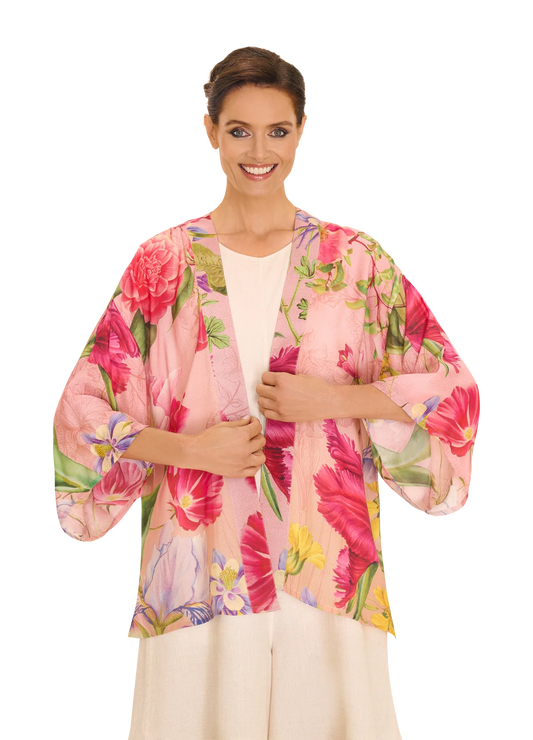 Floral Design Kimono Short Jacket by The Nook