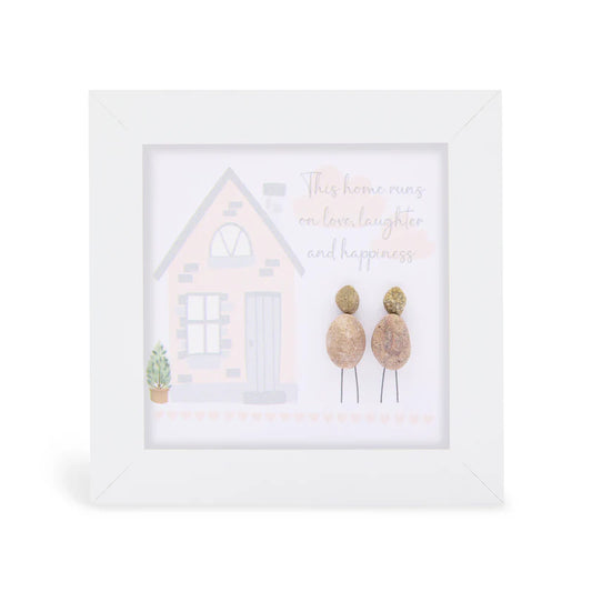 Mini Pebble - This home runs on love, laughter and happiness