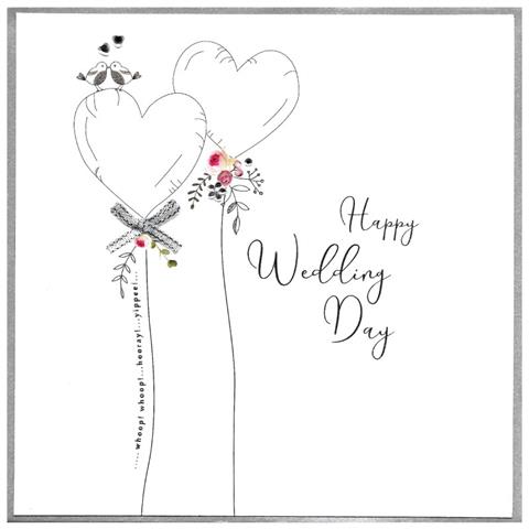 Happy Wedding Day Card by Cinnamon Aitch