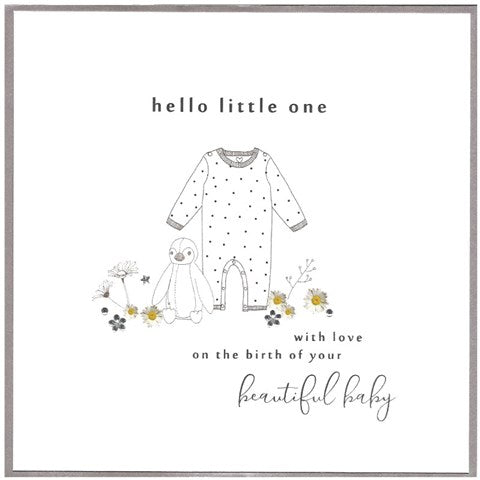 Hello Little One Card by Cinnamon Aitch