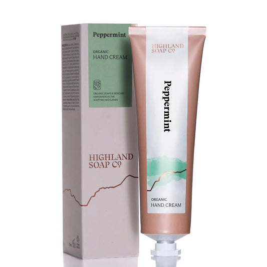 *NEW* Peppermint Organic Hand Cream 70ml - Highland Soap Co.