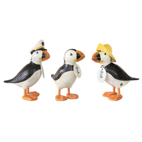 Painted Puffins with Hats by DCUK