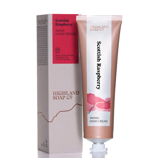 Wild Scottish Raspberry Organic Hand Cream 70ml - Highland Soap Co.