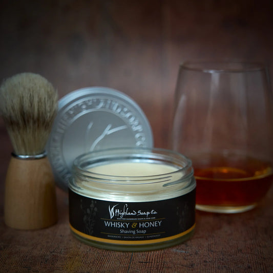 Whisky and Honey Shaving Soap 175grm by The Highland Soap Co.