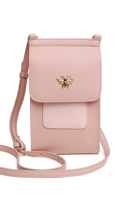 Pink Mini Bloomsbury Cross Body Bag by The Nook