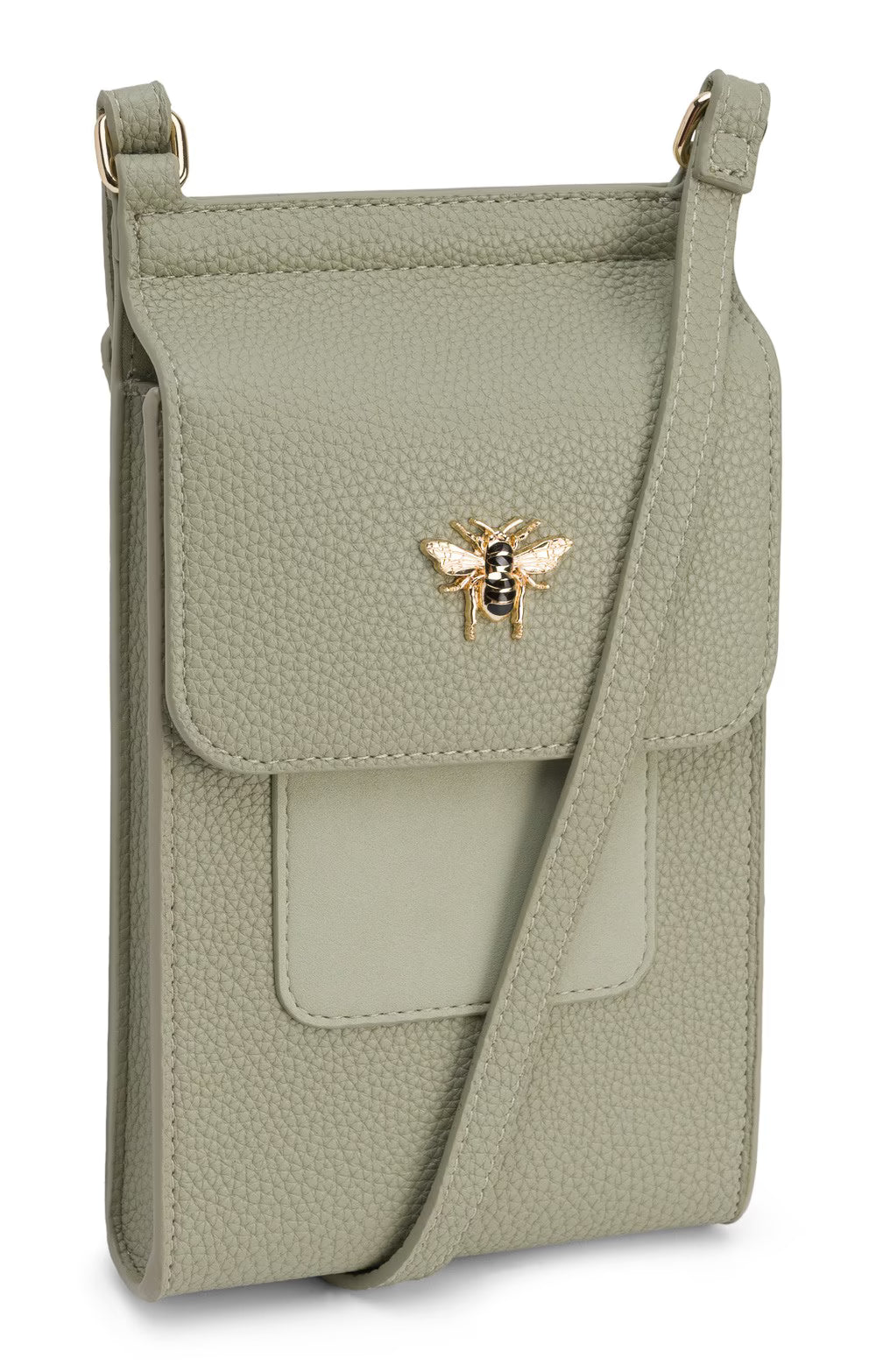 Pistachio Mini Bloomsbury Cross Body Bag by The Nook