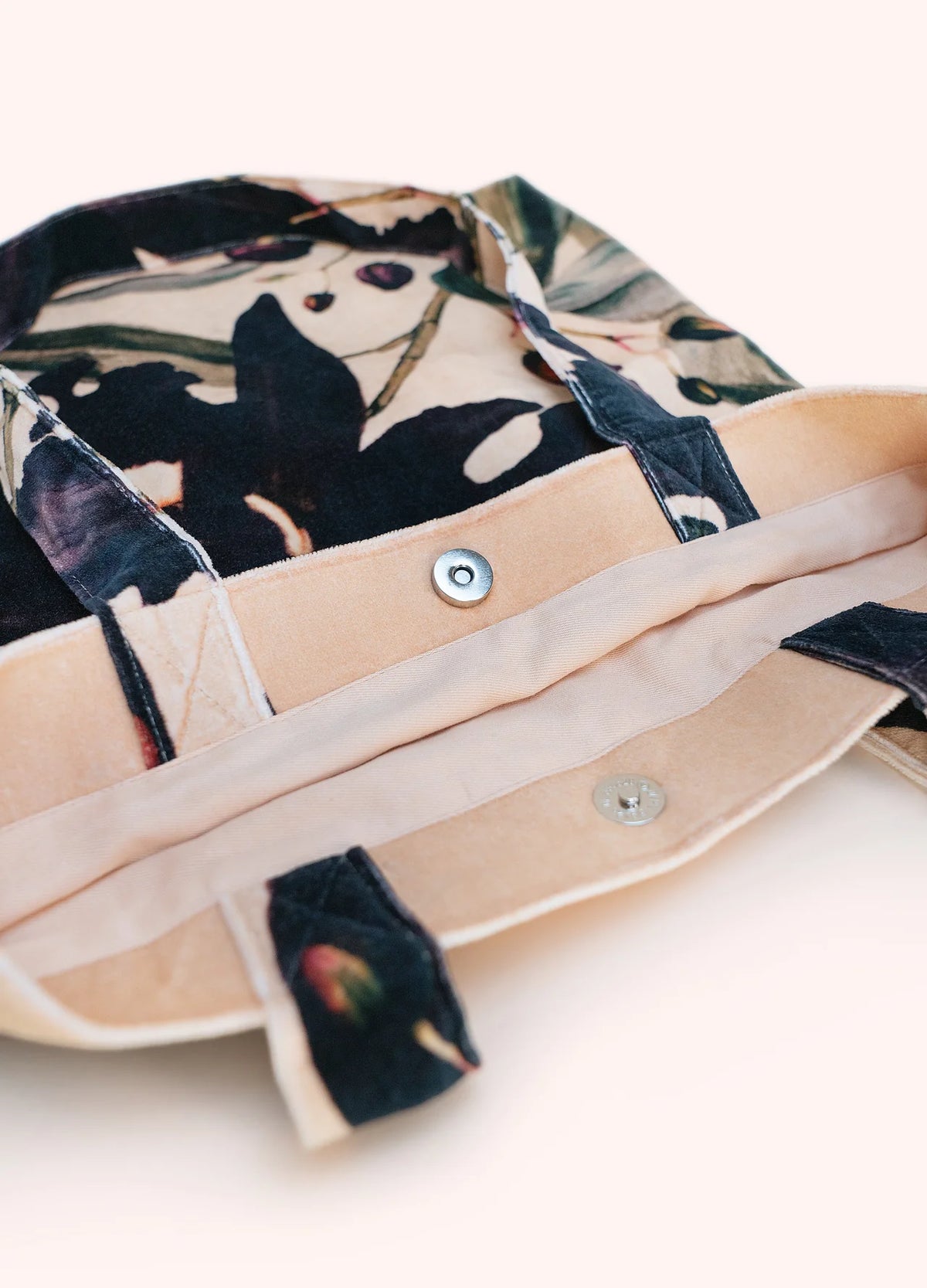 Midnight Orchid Velvet Tote Bag by The Nook