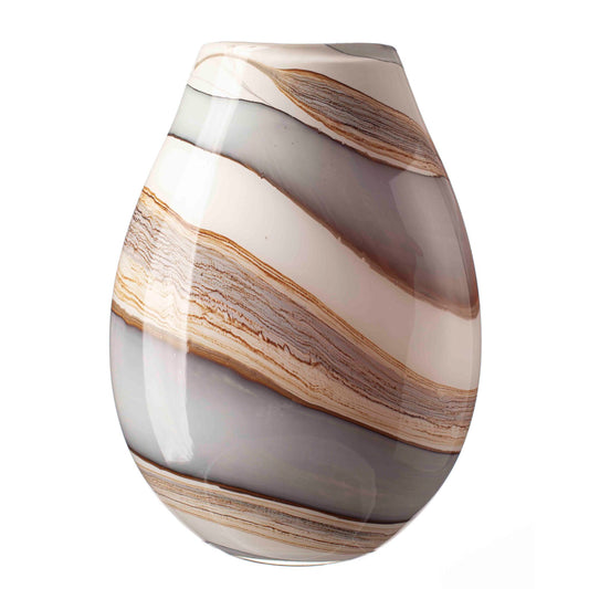 Large Oval Vase in Smoked Meadows