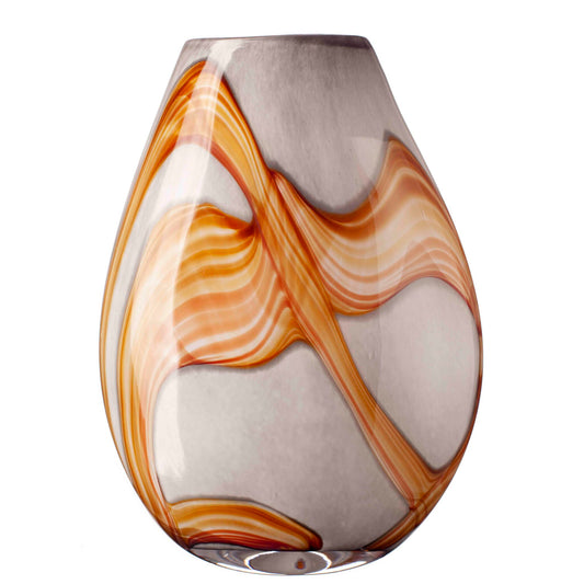 Large Oval Vase in Volcanic Lava