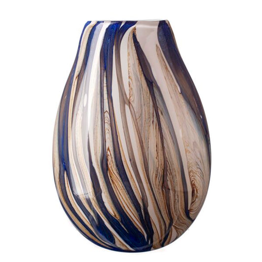 Large Oval Vase in Naval Oak