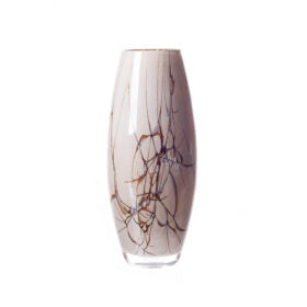 Small Taper Vase in Cream Marble