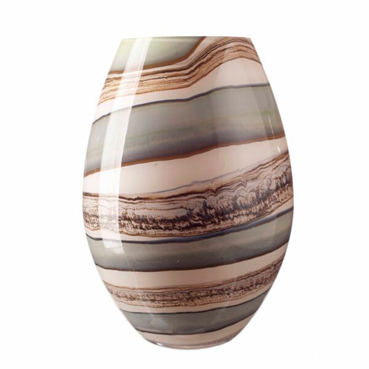 Large Conical Vase in Smoked Meadow