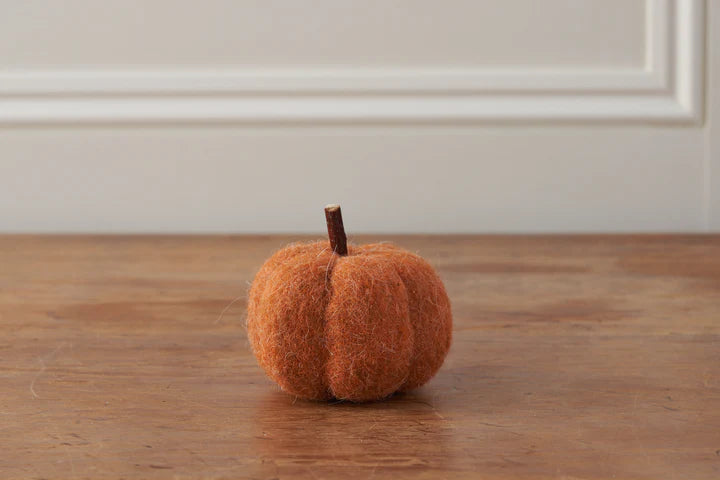 Orange Felt Pumpkin