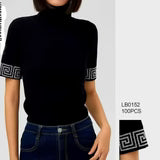 Polo Diamante G Short sleeve Knit - Chocolate brown - The Nook