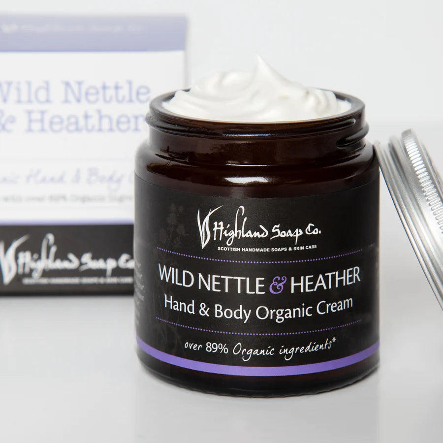 Wild Nettle & Heather Hand & Body Cream 120ml by The Highland Soap Co.