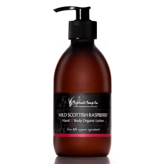Wild Scottish Raspberry Hand & Body Lotion 300ml by The Highland Soap Co.