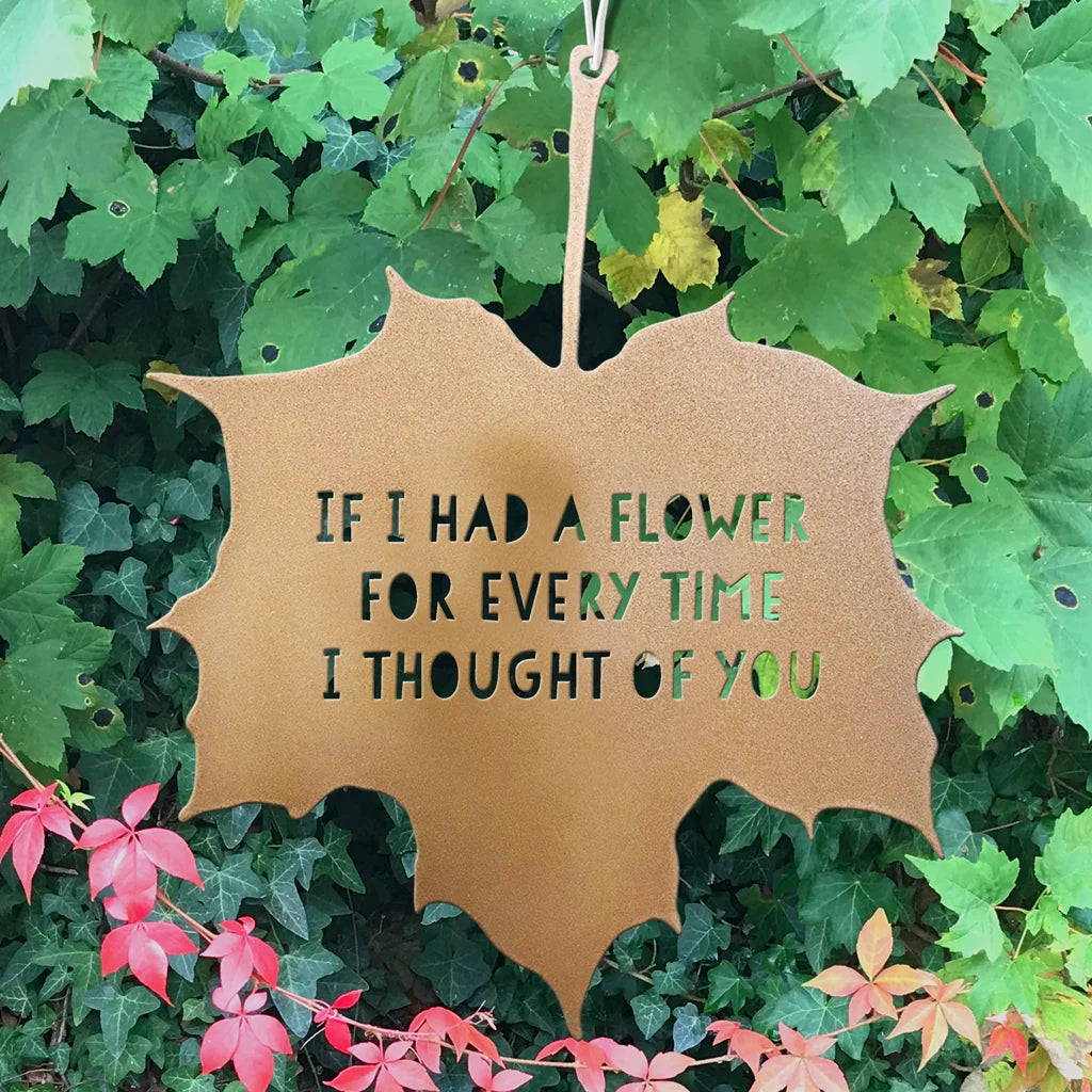 Metal Leaf Quote