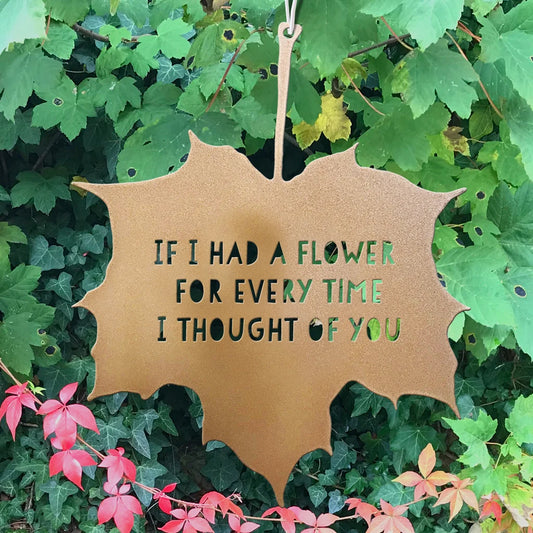 Metal Leaf Quote