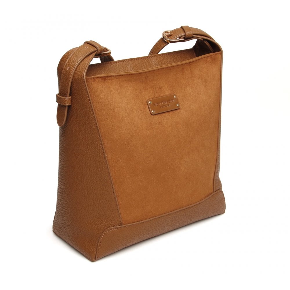 Suede Kensington Large Cross Body Bag by The Nook