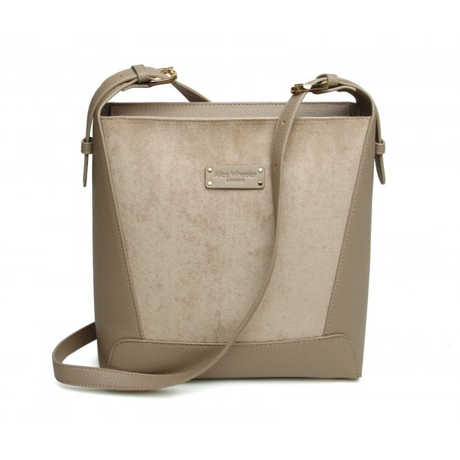 Suede Kensington Large Cross Body Bag by The Nook