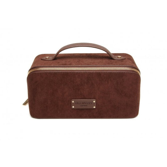 Fudge Suede Kensington Train Beauty Case by The Nook