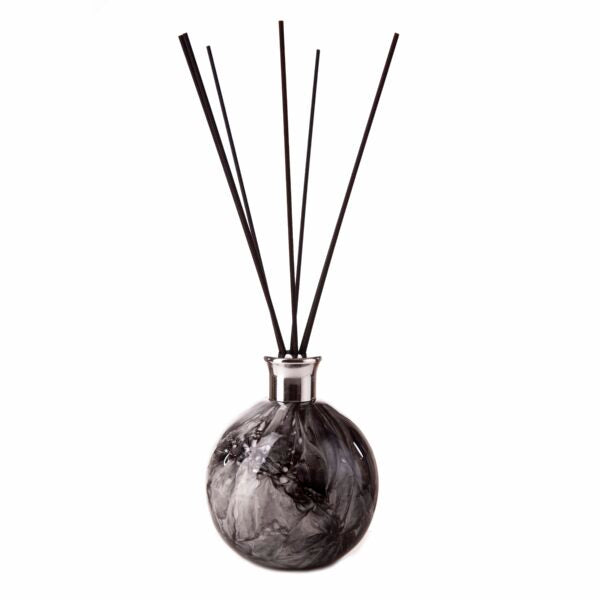 Large Sphere Diffuser Bottle in Black Marble