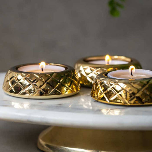 Gold Tea Light Holder