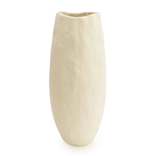 Cream Wave Top Vase 36cm by Candlelight