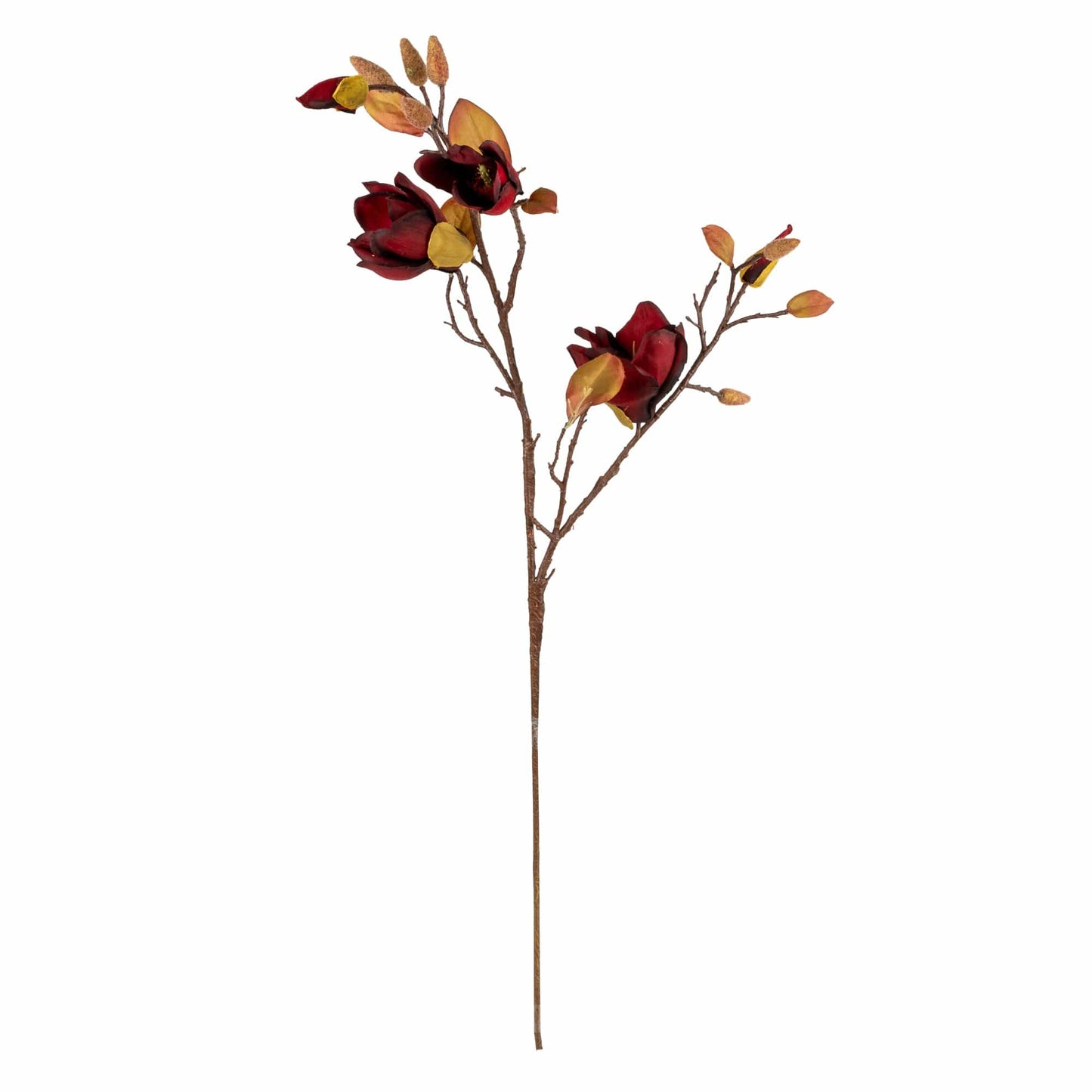 Red Magnolia Stem 105cm by Candlelight