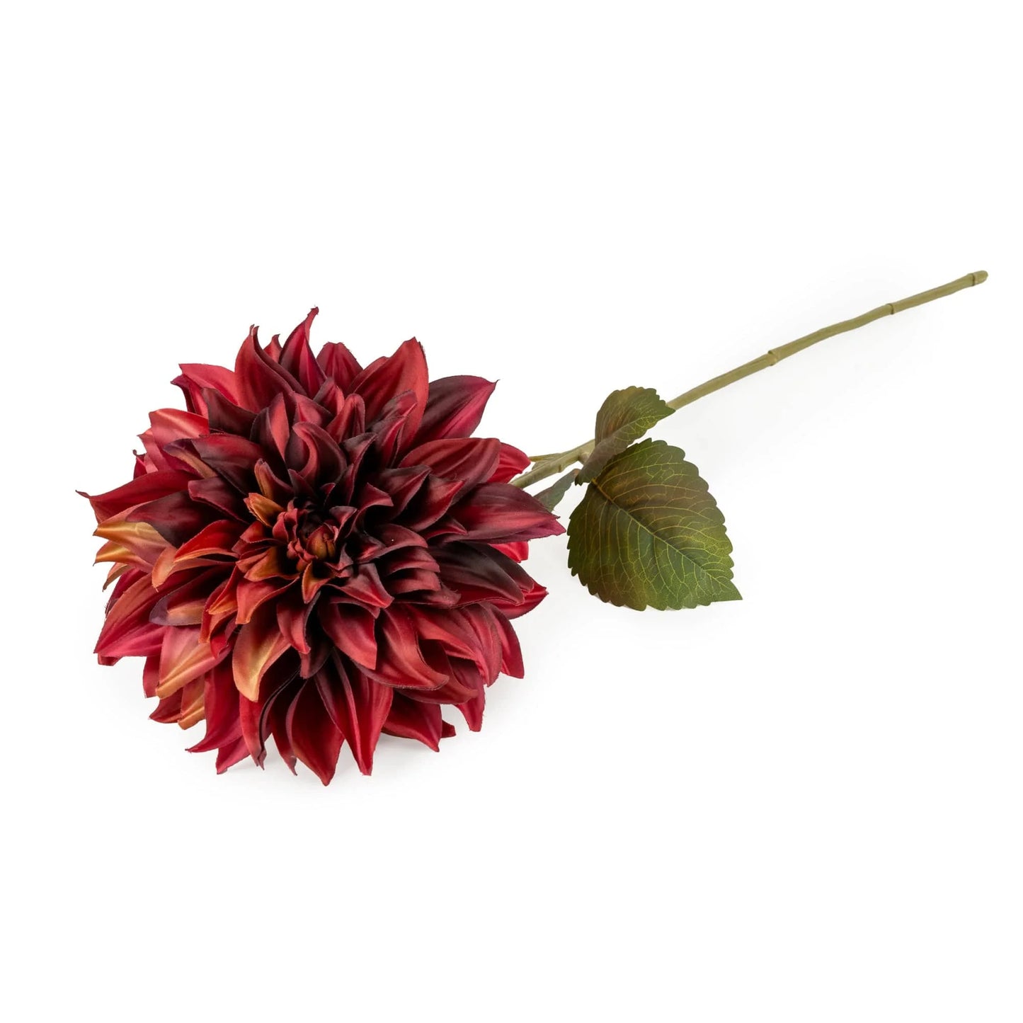 Burgundy Dahlia Stem 74cm by Candlelight
