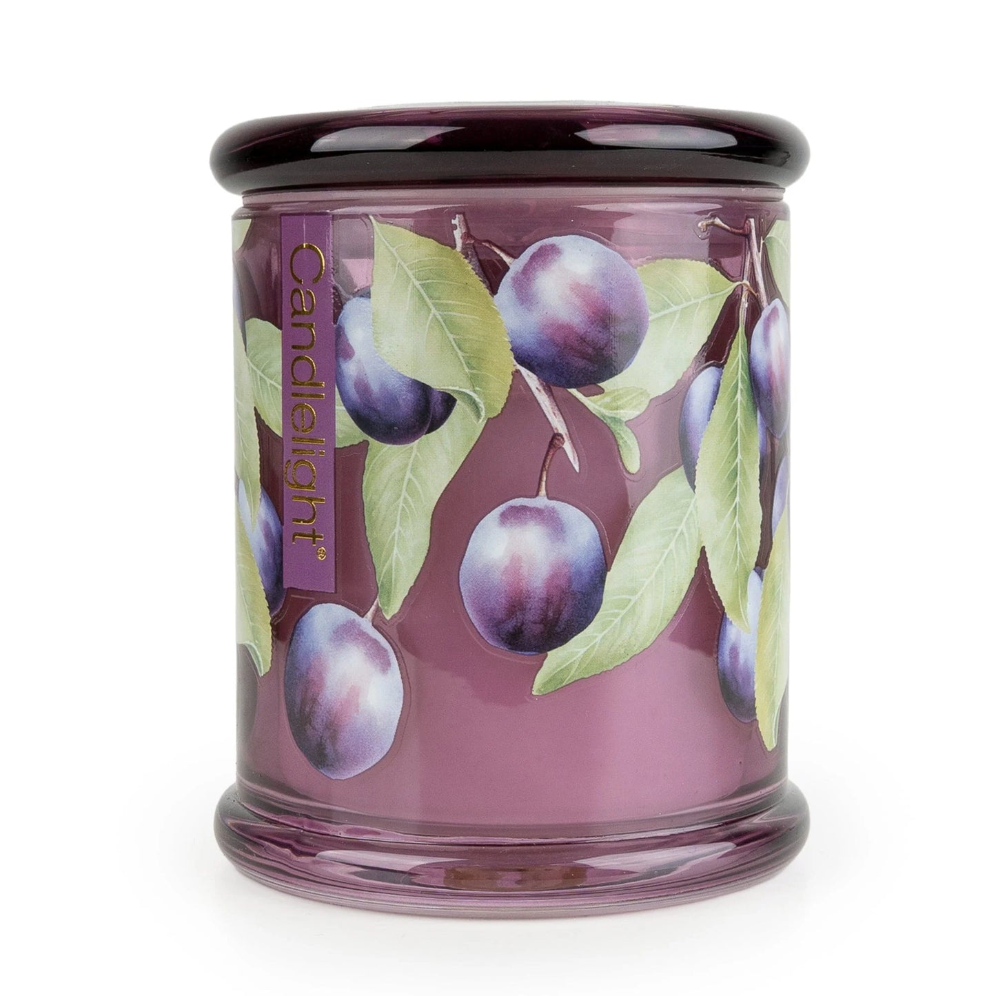 Damson & Patchouli Flower Large Glass Jar Candle by Candlelight
