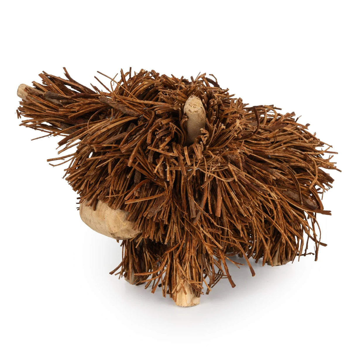 20CM RATTAN TWIG HIGHLAND COW ORNAMENT