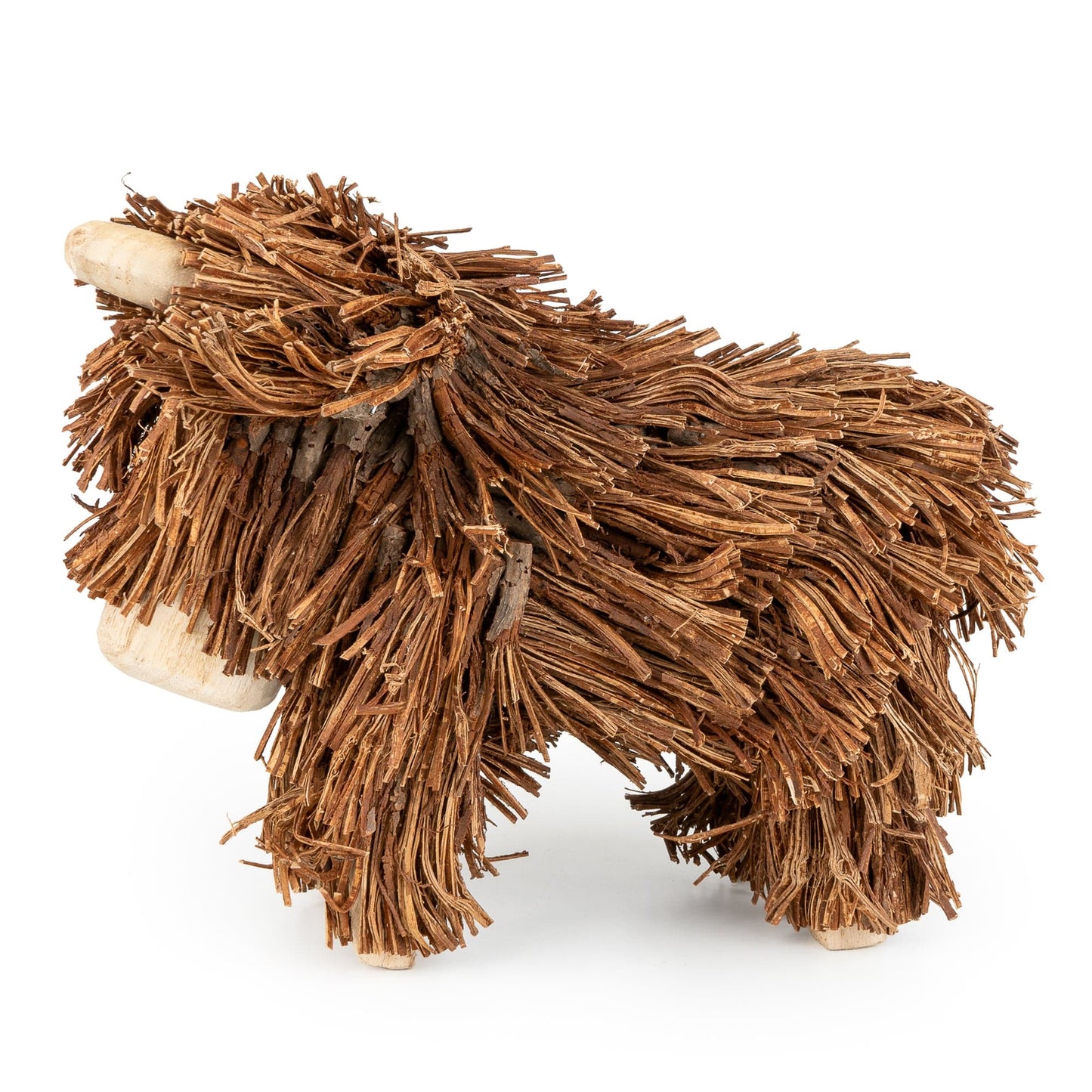 Rattan Twig Highland Cow Ornament