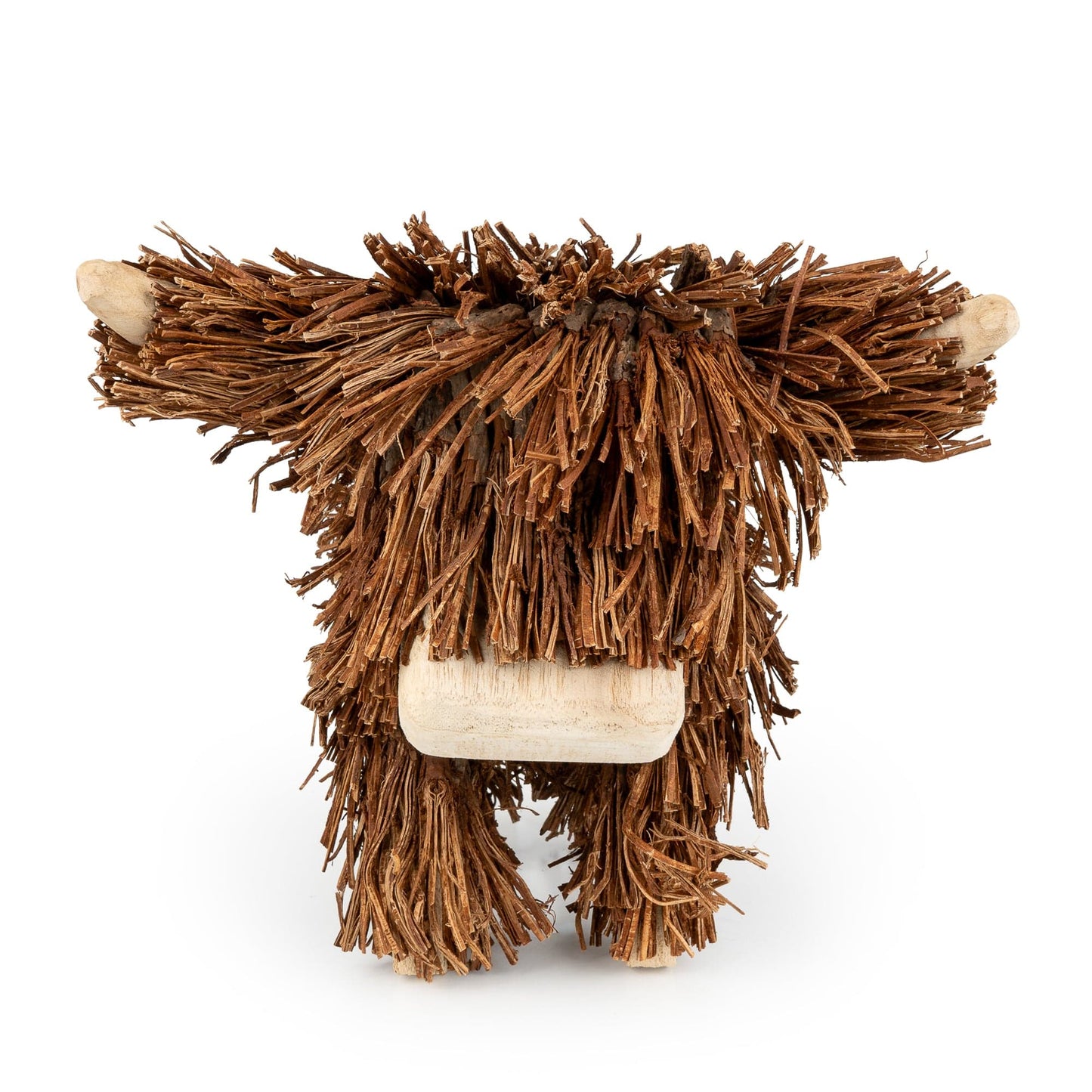 Rattan Twig Highland Cow Ornament