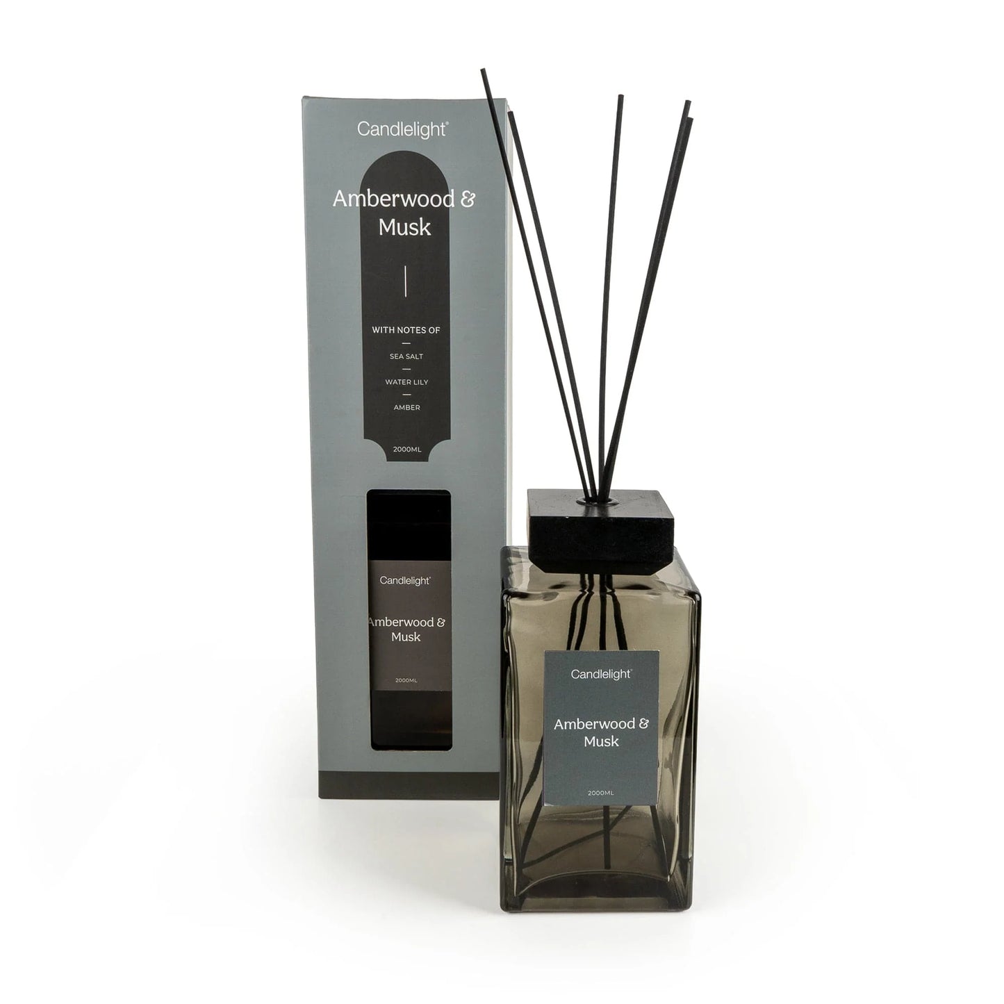 Amberwood & Musk Reed Diffuser 2000ml by Candlelight