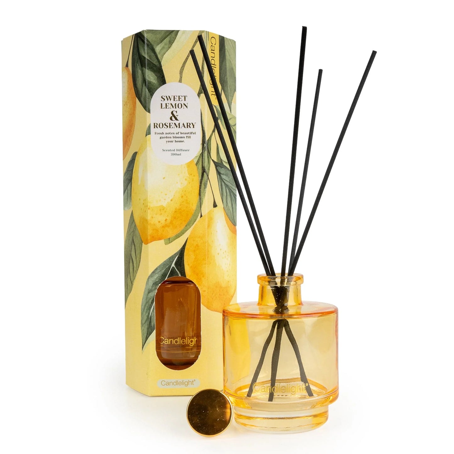 Sweet Lemon & Rosemary Diffuser by Candlelight