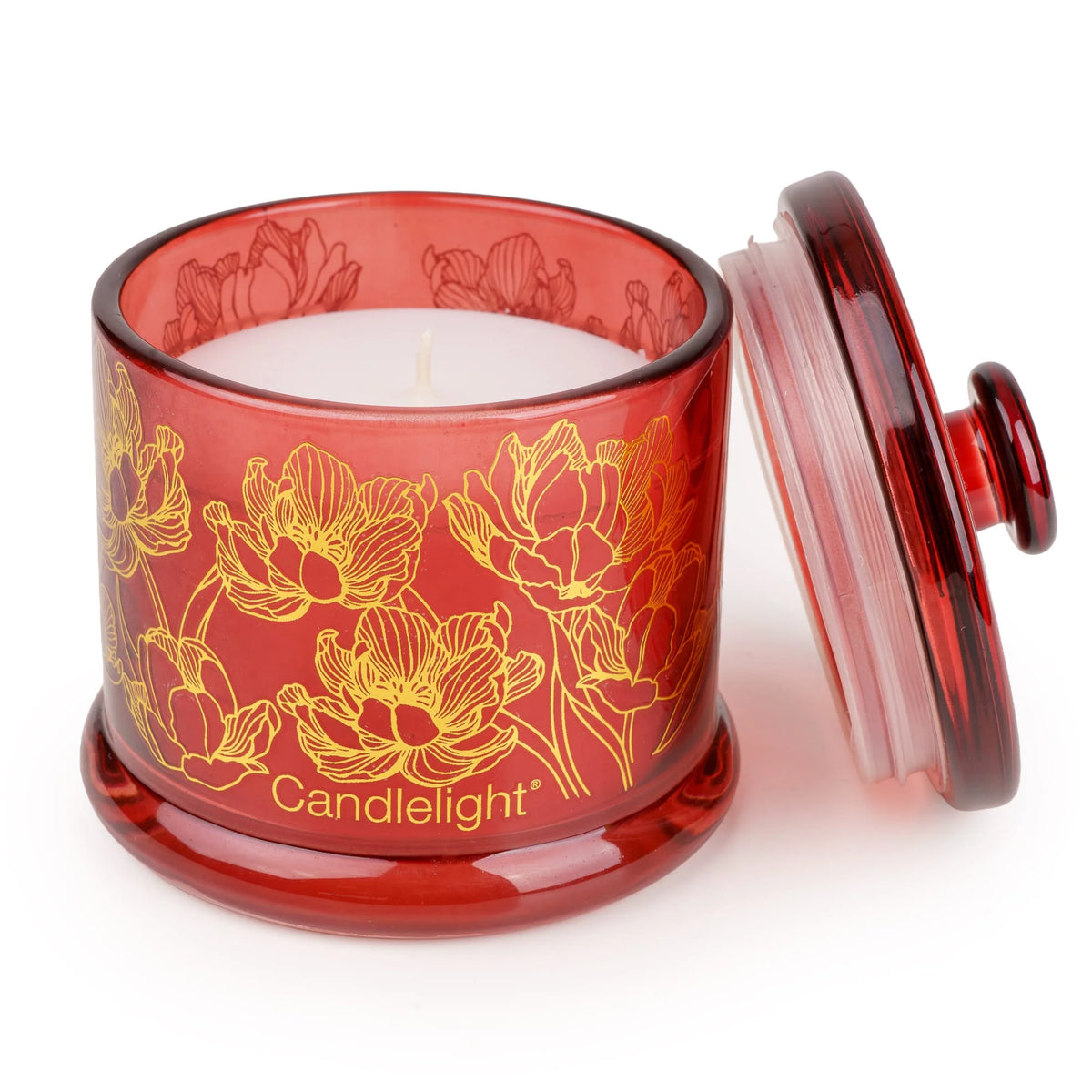 SMALL GLASS JAR WITH LID BOTANICAL GALLERY