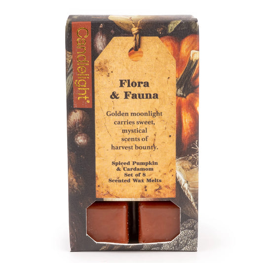 8 PACK WAX MELTS FLORA & FAUNA PUMPKIN