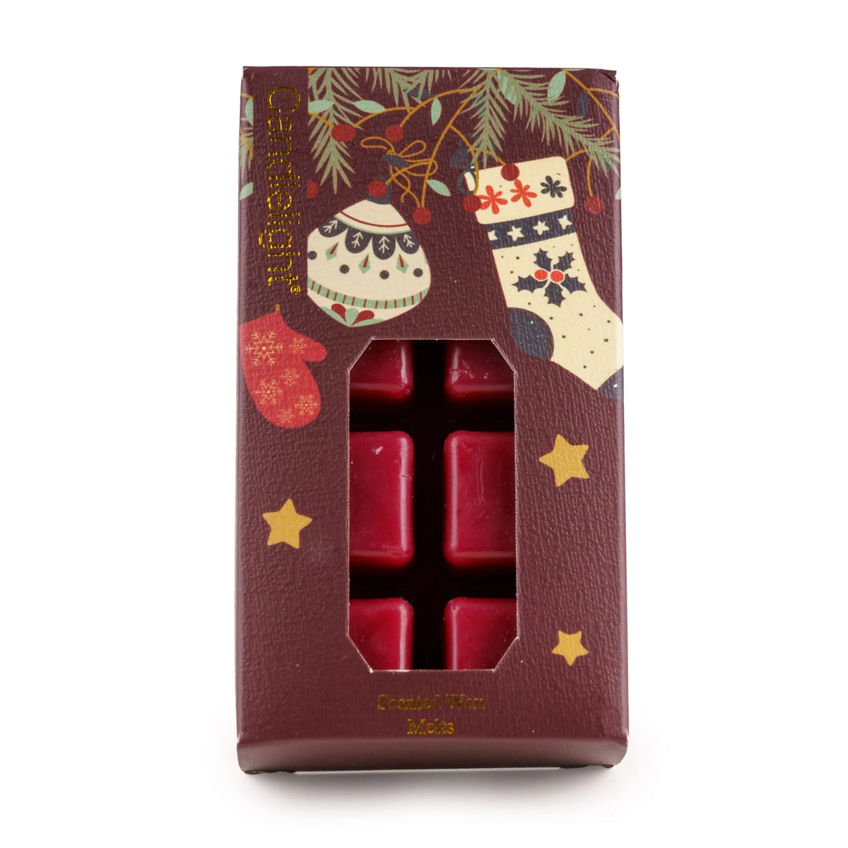 Red Stockings & Baubles pack of 8 Wax Melts